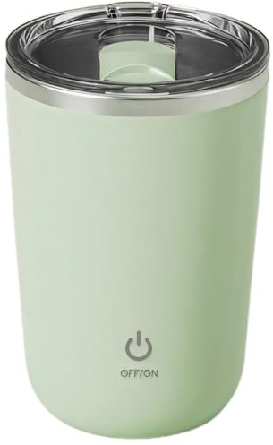 byepica 350 Ml Stainless Steel Auto Stirring Mug – USB Rechargeable Blender Cup for Coffee, Shakes, Matcha, Hot Cocoa