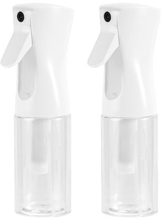 Uervoton Flacons pulvérisateurs continus Ultra Fine Mist Bouteilles d'eau vides Coiffeur Spray Bouteilles Salon Coiffeur Outil de Cheveux Pulvérisateur d'eau 200ML Transparent - 2 Pièces