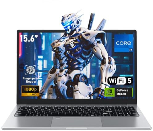 FUNYET Ordinateur Portable, 15,6 i7-1195G7 CPU MX450 Carte Graphique indépendante Ordinateur Portable RAM 16 Go + SSD 1 to, PC Notebook Portable, jusqu'à 5 GHz 1920 x 1080IPS, Convertible 180°WIFI6