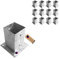 GEZU IMPEX Base per Palo 101 x 101 mm Zincata a Caldo Set di 8 Staffe per Supporto Recinzione Staffe per Pali in Legno Base per Palo da Recinzione con Fissaggio a Bullone per Pergola