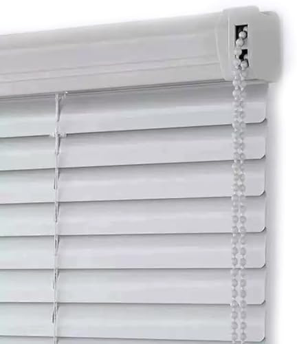 Jalousien Aluminium Anpassbare 30cm 35cm 40cm 45cm 70cm 90cm 100cm 120cm 160cm Breit, Alu-Jalousetten, Sichtschutz, Verdunkelungsrollo Horizontale tür Fenster Innen Außen Büro Haushalt(Silber)