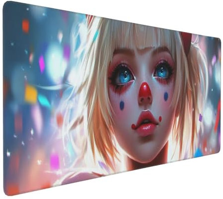Grande Tappetino Mouse XXL 1600x800mm, Ragazza anime Tappetino Mouse Gaming, Impermeabile Mouse Pad XXL con Bordi Cuciti e Base in Gomma Antiscivolo, Migliora Velocità, per Giocatore/Ufficio P4845