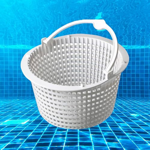 Générique Panier Skimmer Piscine,Panier Skimmer Piscine 18 Cm,Filtre Skimmer Piscine Panier,Panier De Rechange pour Skimmer Standard,Préfiltre De Piscine avec Poignée pour Un Retrait Facile (1pc)