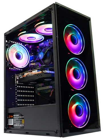 Computer Specialist LTD Gaming PC – AMD Ryzen 7 5700G, 32GB DDR4 RAM, 500GB NVMe SSD + 1TB HDD, 700W PSU, WiFi, Windows 11 – VR Ready, Streaming Ready Gaming PC (Ryzen 5 5700G, Radeon Vega 7)