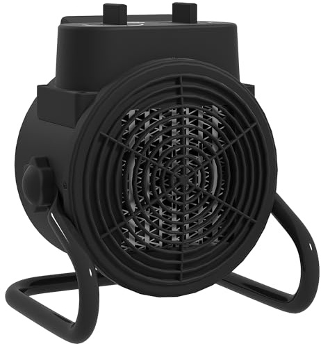 HOMCOM Ceramic Space Heater 2000W Fan Electric Heater 3 Modes Handle Black