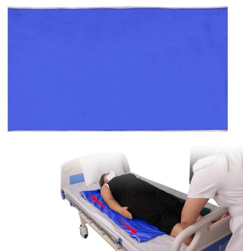 Yuragim Gleittuch für Bettlägerige, 75x135 cm Gleittuch für Betttransfer Wiederverwendbares Gleitlaken Rohrschiebeplanen für Patiententransfer, Rutschtuch Pflege zum Drehen, Bewegen und Positionieren