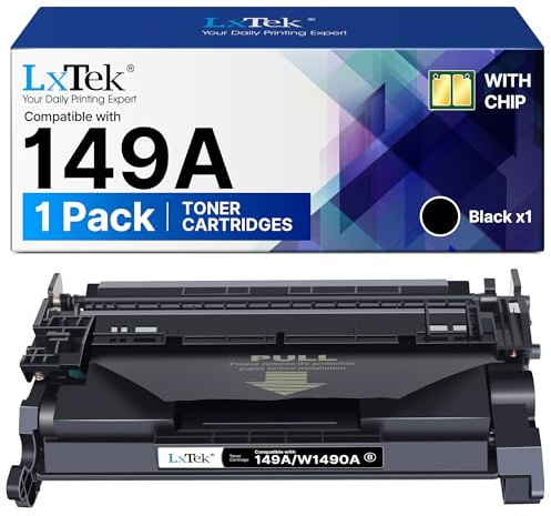 LxTek 149A W1490A mit Chip Tonerkartusche kompatibel mit HP 149A 149X W1490A W1490X Schwarz für HP LaserJet Pro 4002dn 4002dw 4002d 4002 MFP 4102fdn 4102fdw 4102dw (Schwarz, 1-Pack)