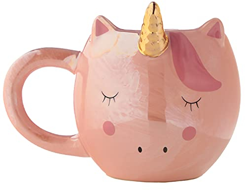 Puckator Mug en Céramique New Enchanted Rainbows - Forme de Licorne