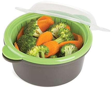 PrepSolutions PS-47GY Microwave Mini Steamer, Plastic, Gray