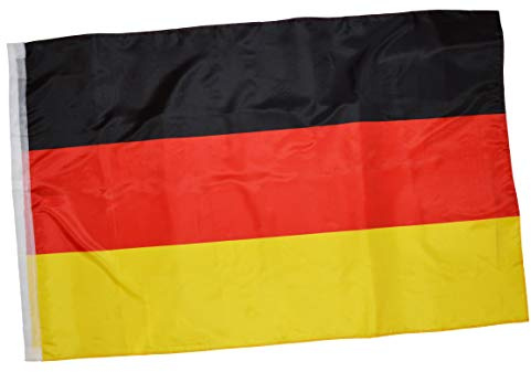 thb Richter Germany Deutschland Bundesflagge Schwenkfahne Stockflagge Schwenkflagge Stabfahne Hohlsaum-Links Fahne Flagge ca. 90cm X 150cm Reißfest Flag Fanartikel Fußball Fan