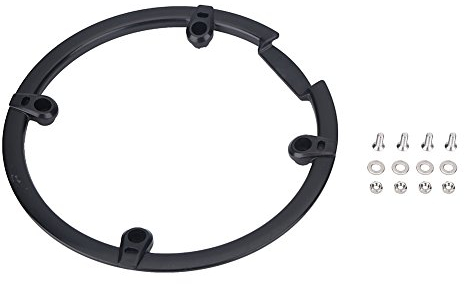 Keenso Fahrrad Kurbelwellenschutz, Kunststoff Mountainbike Fahrrad Kettenrad Kurbelgarnitur Schwarz Kettenradschutz Kurbelwellenschutz Unterstützung für M430, M590, M390