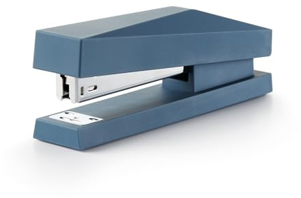 Miquelrius - Hefter, Heftklammerkompatibel 24/6, Format 122 x 60 x 76,5 mm, Kapazität bis zu 20 Blatt, Heftklammergerät Farbe Blau