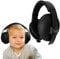 Fridaybaby - Protección para los oídos bebés y recién nacidos (0 a 2 años) – Cómodo ajustable con cancelación de ruido Auriculares bebé reducción aviones, fuegos artificiales, conciertos. negro