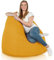 Italpouf Sitzsack XXL, Riesensitzsack, Sitzkissen, Indoor & Outdoor, Große, Sessel für Kinder und Erwachsene, EPS Perlen Füllung, Abnehmbarer Bezug, Wasserdicht, Zertifiziert, Gelb