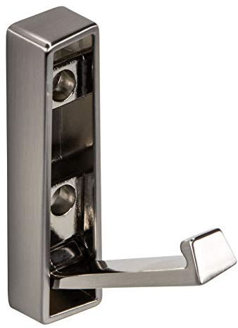 Gedotec Klapphaken klappbar Kleiderhaken Garderobe für Wand-Montage - JUNUS | Kleider-Aufhänger Edelstahl-Optik | Wandhaken zum Aufschrauben | 1 Stück - Aufbau-Haken Bügelhalter inkl. Schrauben