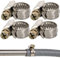 Schlauchschellen mit Schneckenantrieb, 4 Stück, Spannbereich Ø 8-12 mm, für 3/8 Schläuche, W2 Edelstahl, Kreuzschlitz SW7, 9 mm Bandbreite, Fixierung von Waschmaschine, Spülmaschine Anschluss