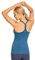 CRZ YOGA Damen Sport Tank Top Racerback Ärmelloses Shirt Sommer Leichte Yoga Tops Elastische Fitness Oberteile Petrol Blue 38