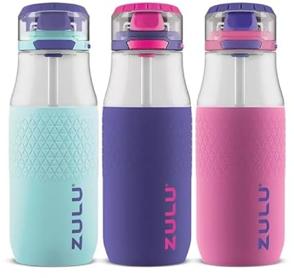 ZULU Tritan Lot de 3 bouteilles d'eau – Modèle : Sweet Surprise