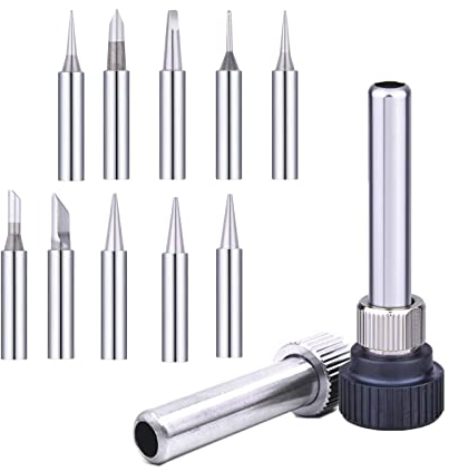 WANGCL 10 Punte per Saldatore 900M-T per Hakok Quikc Aoyeu Mapnli Yihau Stazione di Saldatura AFB Pistola di Saldatura Senza Piombo Punta di Ferro per Saldatura con Manicotto di Saldatura