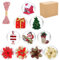 Surflyee 20 Stück Weihnachtskugeln, 5CM Kugeln zum Befüllen, Plastik Transparente Acrylkugeln Zum Befüllen, Christbaumkugel, Acrylkugeln mit Aufhänge-öse, Weihnachtsbaum Kugeln(5CM)