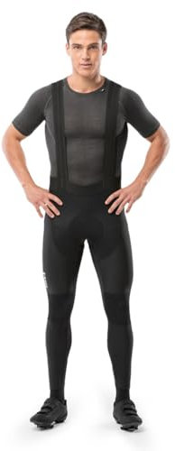 SIROKO - Salopette Lunga da Ciclismo BX Bolzano - M - Nero