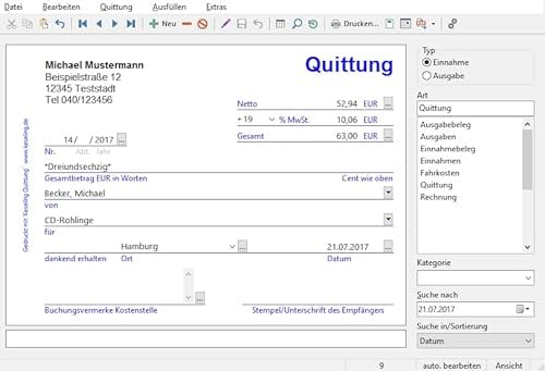 Prodaro Quittung Update