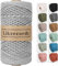 Likeecords Makramee Garn 4mm x 100m,Natürliches Baumwollschnur, Makramee-Seil, Bunte Bastelkordel aus Baumwolle für Taschen, Wandbehänge, Pflanzenaufhänger (hellgrau)