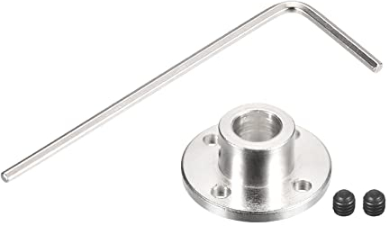 sourcing map 1Stk. 10mm Flanschkupplungssteckverbinder Wellenachsenarmaturen für DIY RC Modellmotoren, 2Stück Befestigungsschraube 1Stück Sechskantschlüssel
