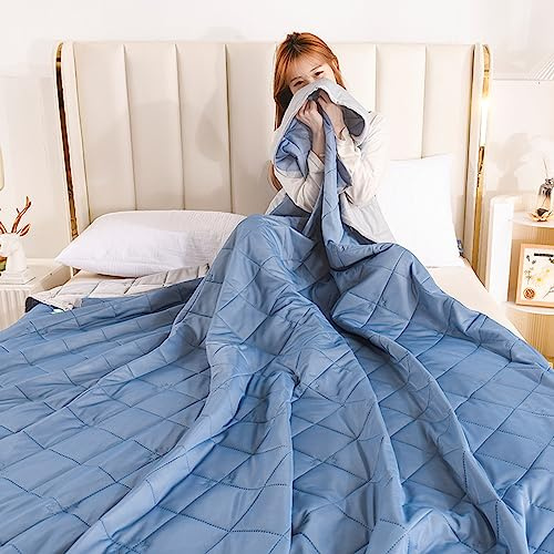 Kühldecke Kühlende Decke für Heißschläfer,Bettwäsche Sommer Dünne Leichte Sommerdecke Bettdecke zum Schlafen für Menschen Erwachsenern Kinder Schlafen, Betten, Sofas (Gletscherblau, 150x200 cm)