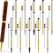 Colarr Kit di 10 penne per tornitura del legno da 7 mm, con penna a torsione sottile, con tornio di ricarica, forniture per ufficio, scuola, fai da te, amici, insegnanti, studenti, regali (colori