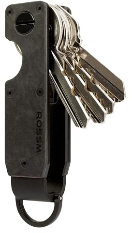 ROSSM Organisateur de clés Porte-clés Compact en métal | Porte-clés innovant Minimaliste | Porte-clés Intelligent Qui protège 2 à 6 clés