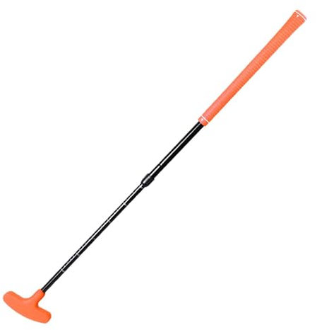 Harilla Putter de Golf rétractable bidirectionnel, léger et réglable, Mini Putter de Golf, Club de Golf pour pelouse intérieure et extérieure, Orange