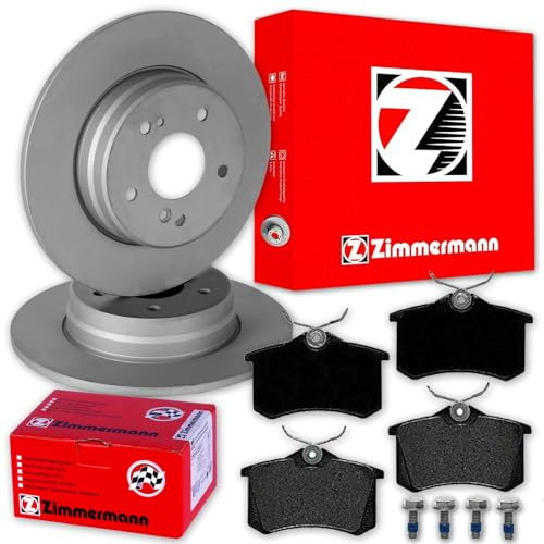 ZIMMERMANN Bremsscheiben + Beläge hinten für Golf 4 Polo 6R 9N Beetle Bora