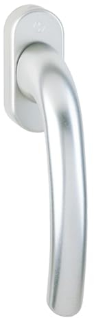 HOPPE Tokyo Fenstergriff aus Aluminium, nicht abschließbar, 38 mm Spindel, F1, eloxiertes Silber-Finish