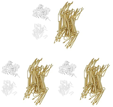 CENMEN 30 Pack Plate Hangers, 6 Inch Wall Plate Hangers and 30 Pack Wall Hooks, Compatible 5 to 7 Inch Decorative Plates