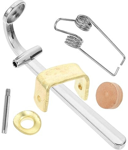 Toyvian Trombone Drain Valve Zubehör Mit Korkpad Posaune Wasserklappe Ersatzteile Leicht Und Tragbar Für Verschiedene Modelle Geeignet