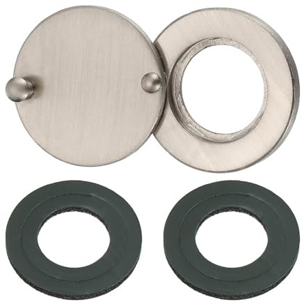 PATIKIL 5/8 Peephole Cover,Rotating Door Viewer Peephole Privacy Cover with Self-Adhesive Tool for Home Security Apartment Hotel,Brushed Nickel