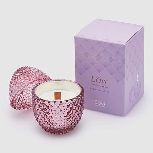 EDG Enzo De Gasperi Enzo De Gasperi Kerze mit Duft H 12 cm D 8 cm Peony & Cassis