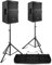 Power Dynamics PDY212A Dual 12-inch 700W Bi-Amplified Active PA Speakers with Bluetooth, DSP, and Adjustable Tripod Stands – Ideal for DJ, Live Events, and Public Speaking, DJ PA Speaker, DJ Speaker