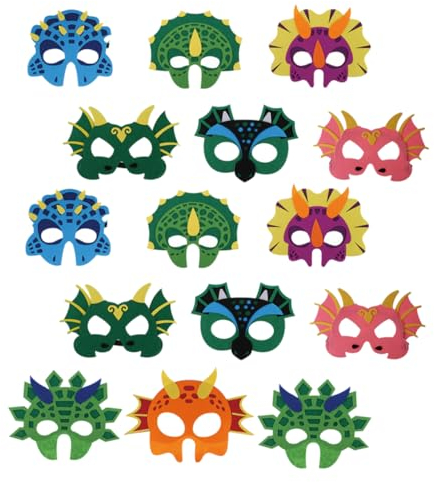 Vaguelly 15st Maske Halloween-dekor Drachenkostüm Für Kinder Spielzeug Für Kinder Halloween- Partygeschenke Zum Thema Dinosaurier Kinder Dekor Partygeschenke Halloween Gefühlt