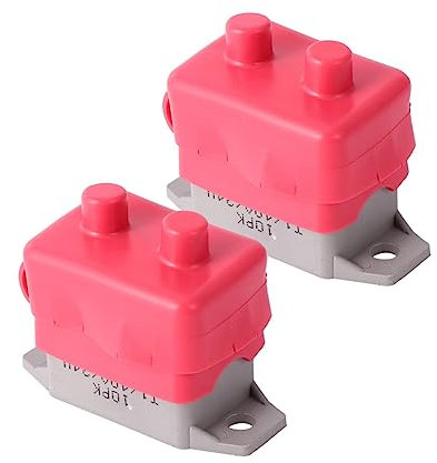 ASAKKURA 40A 12V/ Reset-Leistungsschalter mit roter Schutzhülle für Fahrzeug Boot und LKW