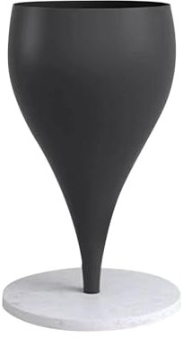 FLCPJGV Support de Plantes en Métal, étagère Stable avec Base en Marbre, Support de Pot de Fleurs, étagères pour Jardinières, pour Extérieur, Intérieur, Burea, Noir