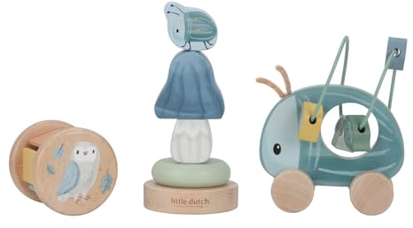 Little Dutch 7256 FSC Holzspielzeug Geschenkset - Forest Friends blau
