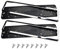 HOMXDBCM 2 Stück Auto Ummernschildhalterung für Audi A4 MK B7 2005-2008,EdelstahlNummernschild Rahmen Auto Kennzeichenhalter Accessoires,Silver