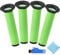 EATBALE Replacement Washable Dirt Bin Stick Filter for Gtech Air Ram MK2 K9 Cordless Vacuum Cleaner Filters, Accessoties 4 Dirt Bin Stick Filter 1 Cleaning Brush 1 Rag(4 Pack)