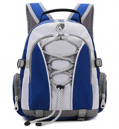 Outplea Zaino da Escursionismo 10L Piccolo per Bambini, Zainetto Bimbo Impermeabile, Zaino Scuola Elementare Bambino Leggero, Borsa da sportivo Campeggio Montagna, Blu