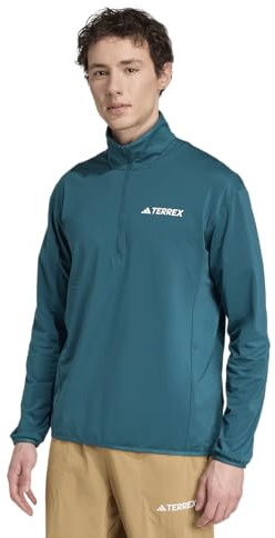 Adidas Herren Terrex Multi Climawarm Half Zip Tech Fleece Jacket Polarfleece-Hals-Reißverschluss (1er Pack)