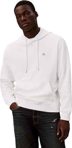 Calvin Klein Herren Hoodie Terry Badge mit Kapuze