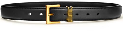 Damen Gürtel Leder,Ledergürtel Damen,Verstellbarer Gürtel Damen Ledergürtel für Damen,Gürtel Kleid Damen,Gürtel Damen Schwarz Gold,Schmaler Gürtel,Mantel mit Gürtel Damen,Damengürtel für Jeans -95