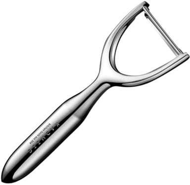 Lyveit Peeler, Japanese Stainless Steel Blade, Ultra Sharp Potato Peeler for Kitchen with 304 Stainless Steel Handle - Apple, Cucumber & Carrot Y Peeler (Straight Blade)